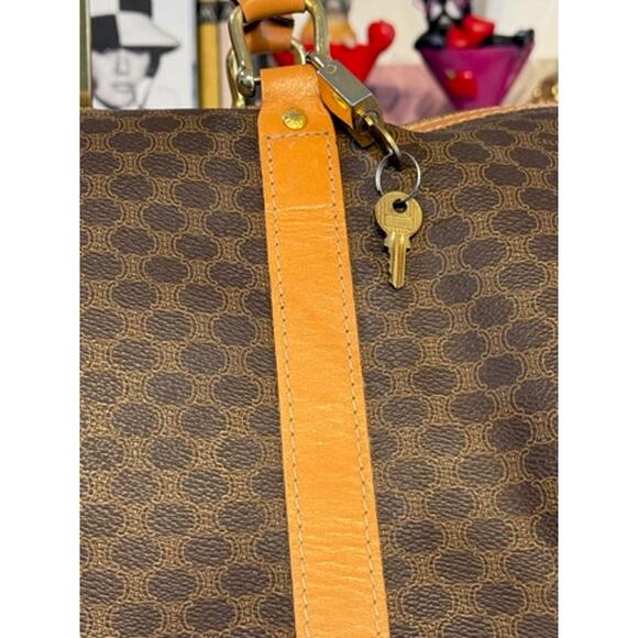 Celine Vintage Macadam Boston Bag*Beautiful Vintage Condition! w/Celine Lock/Key - Picture 7 of 13